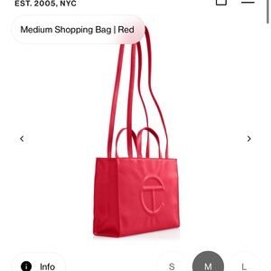 Telfar Red Medium Tote Bag